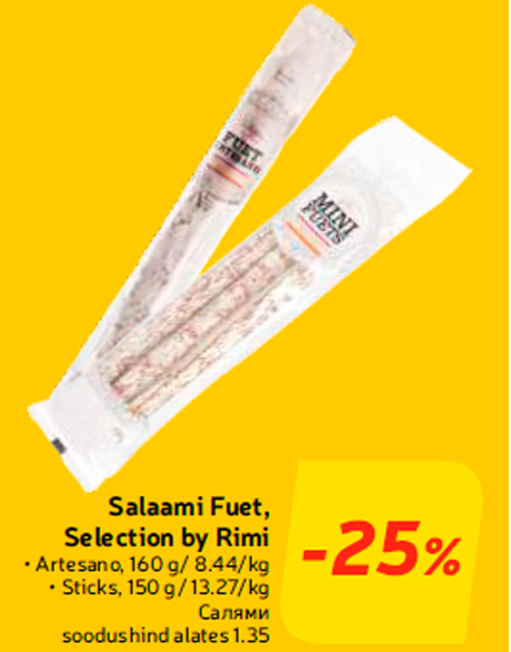 Salaami Fuet, Selection by Rimi  -25%
