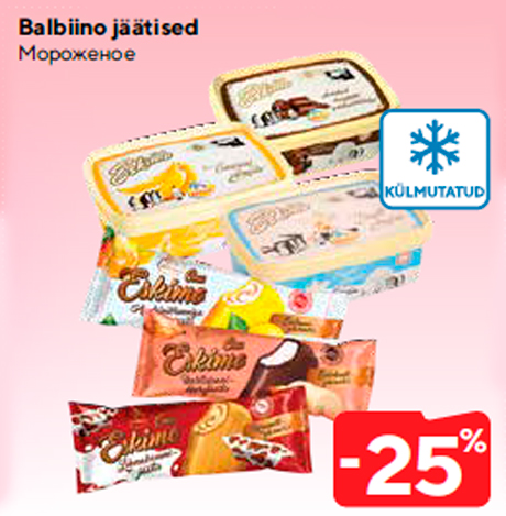 Balbiino jäätised  -25%