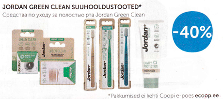 JORGAN GREEN CLEAN SUUHOOLDUSTOOTED*  -40%