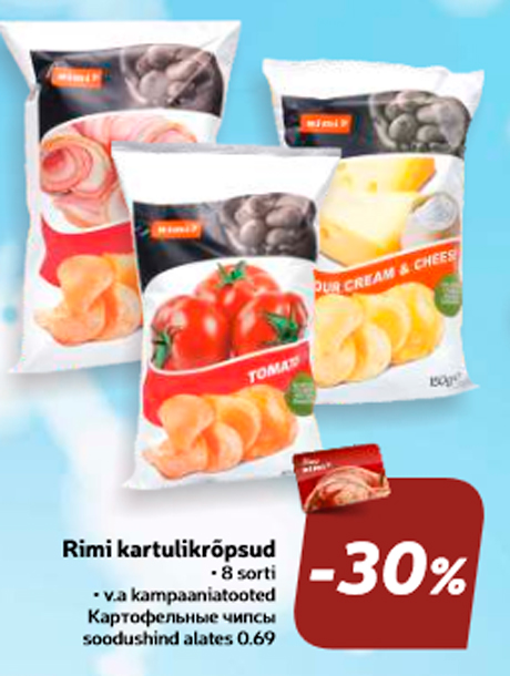 Rimi kartulikrõpsud  -30%