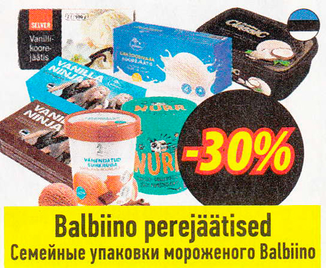 Balbiino perejäätised  -30%