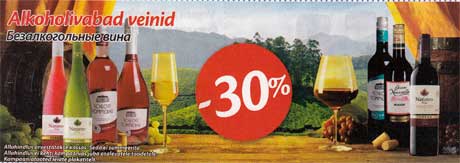 Alkoholivabad veinid -30%