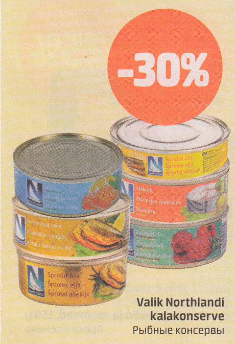 Valik Northlandi kalakonserve -30%