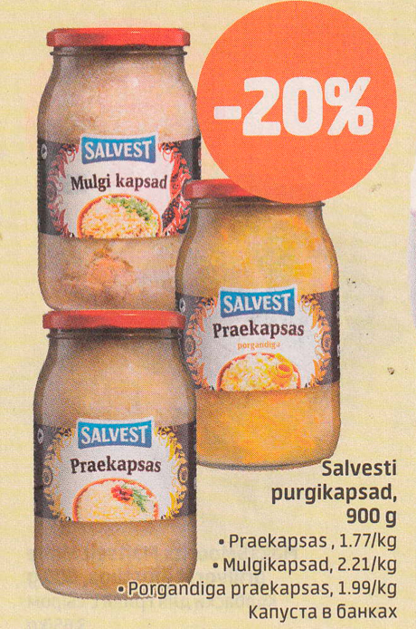 Salvesti purgikapsad, 900 g  -20%