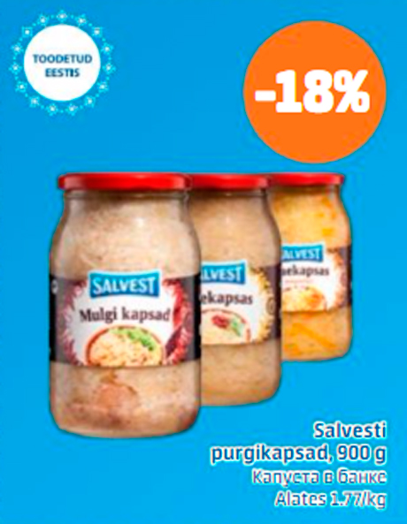 Salvesti purgikapsad, 900 g  -18%