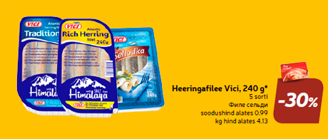 Heeringafilee Vici, 240 g*  -30%