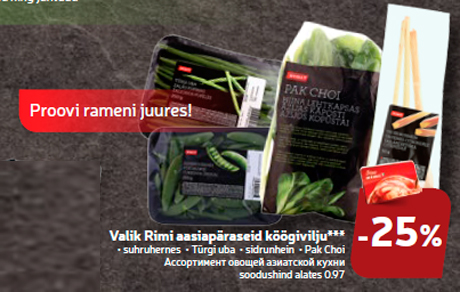 Valik Rimi aasiapäraseid köögivilju***  -25%