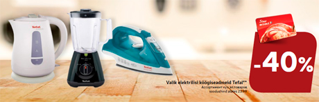 Valik elektrilisi köögiseadmeid Tefal** -40%