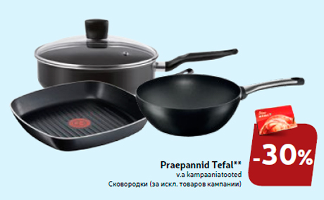 Praepannid Tefal**  -30%