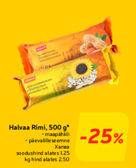 Halvaa Rimi, 500 g*  -25%