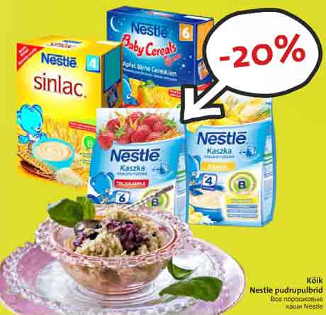 Kõik Nestle pudrupulbrid