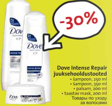 Duve Intense Repair juuksehooldustooted