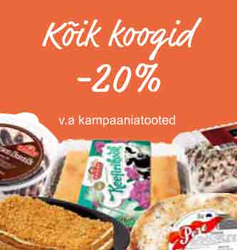 Kõik koogid -20%