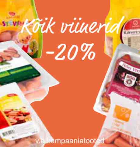 Kõik viinerid -20%