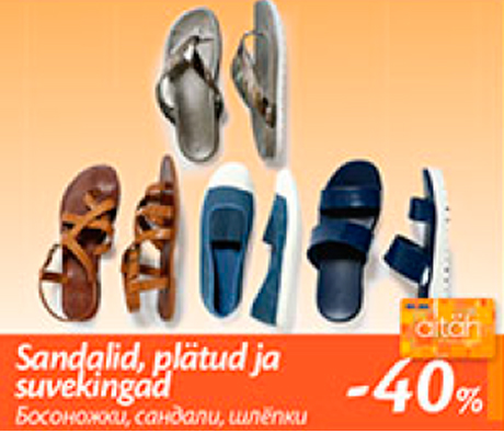 Sandalid, plätud ja suvekingad  -40%