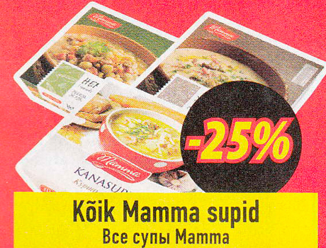 Kõik Mamma supid  -25%