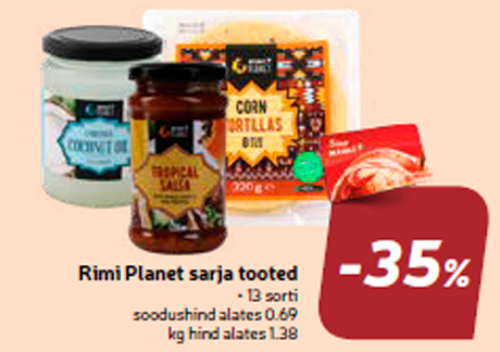 Rimi Planet sarja tooted -35%