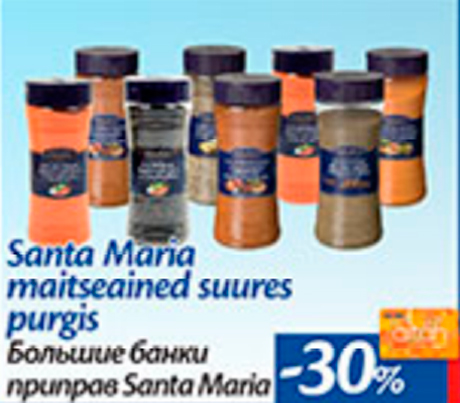 Santa Maria maitseained suures purgis  -30%