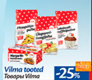 Vilma tooted  -25%