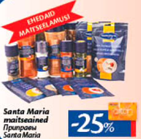 Santa Maria maitseained -25%