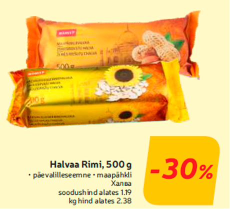 Halvaa Rimi, 500 g  -30%

