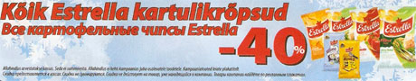 Estrella kartulikrõpsud -40%