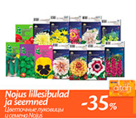 Nojus lillesibulad ja seemned  -35%