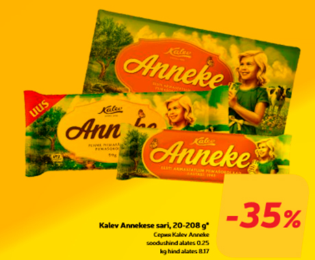 Kalev Annekese sari, 20-208 g*  -35%