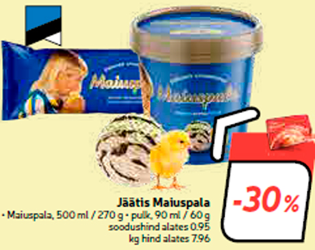 Jäätis Maiuspala  Jäätis Maiuspala -30%