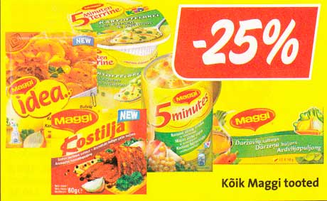 Kõik Maggi tooted  -25%