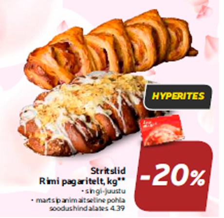 Stritslid Rimi pagaritelt, kg** -20%