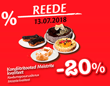 Kondiitritooted Meistrite kvaliteet -20%