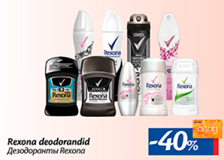 Rexona deodorandid  -40%