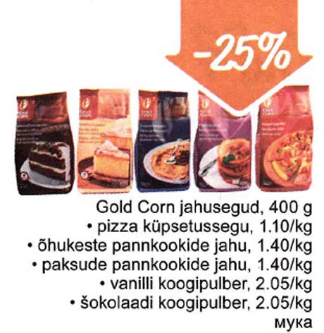 Gold Corn jahusegug, 400 g -25%