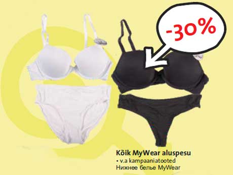 Kõik MyWear aluspesu -30%