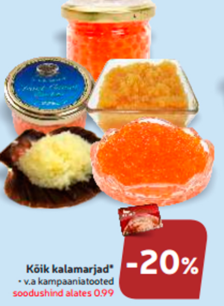 Kõik kalamarjad*   -20%