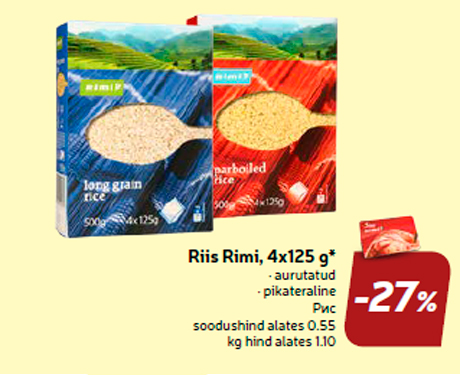 Riis Rimi, 4x125 g*  -27%