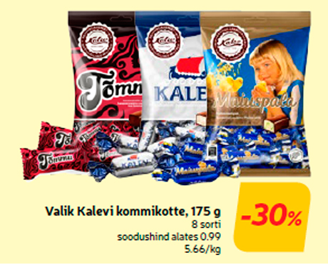 Valik Kalevi kommikotte, 175 g  -30%