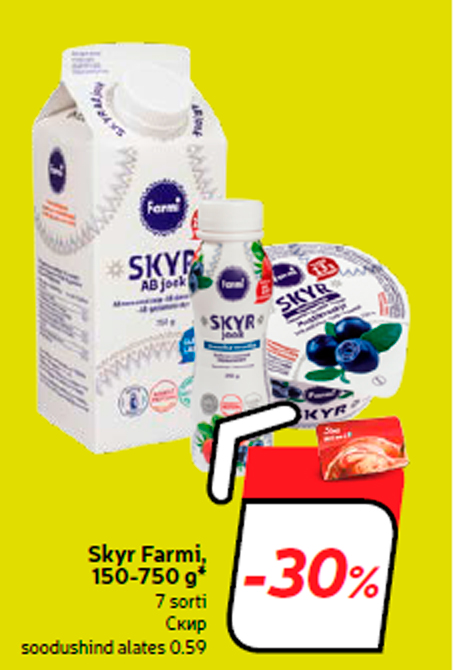 Skyr Farmi, 150-750 g*  -30%