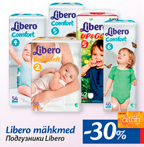 Libero mähkmed  -30%