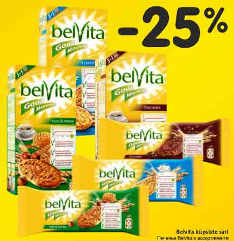 Belvita küpsiste sari -25%