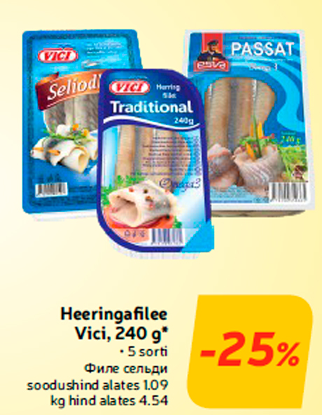 Heeringafilee Vici, 240 g*  -25%