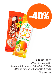 Balbino jäätis  -40%