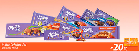 Milka šokolaad  -20%