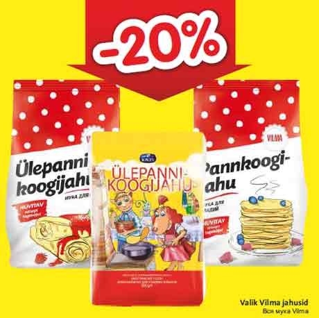 Valik Vilma jahusid -20%