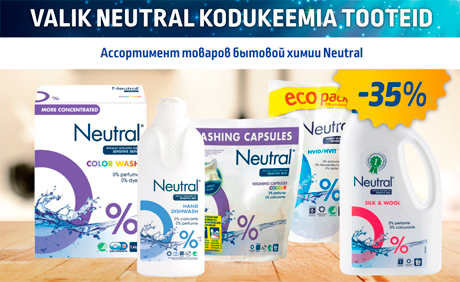 VALIK NEUTRAL KODUKEEMIA TOOTED  -35%