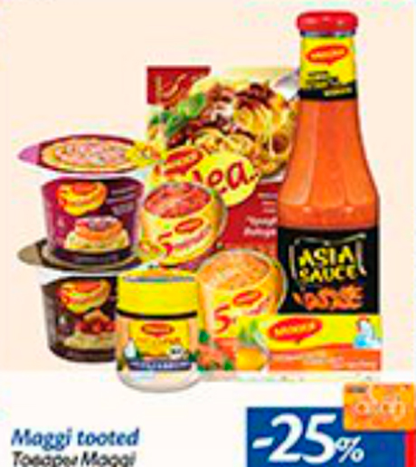 Maggi tooted  -25%