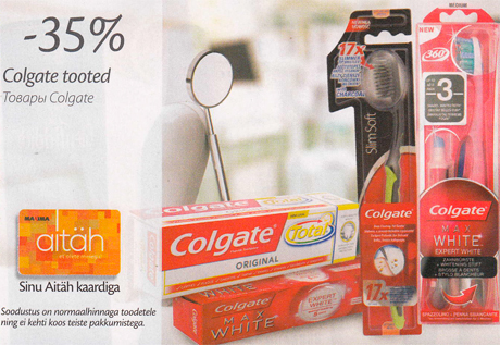 Colgate tooted  -35%