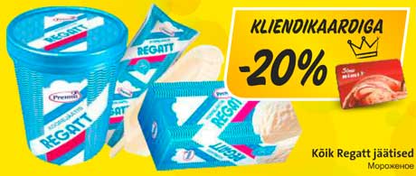 Kõik Regatt jäätised  -20%