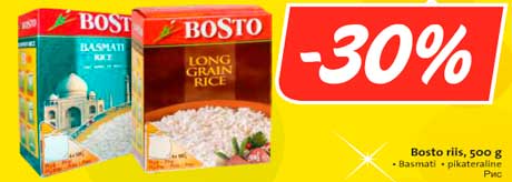 Bosto riis, 500 g  -30%